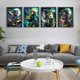 thumbnail image 2 of 4pcs 5D DIY Taladro Cuadrado Diamante Pintura Conjunto Animal Niña Del, 2 of 9