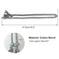 thumbnail image 2 of 37 Inch Cotton Blend Curtain Tieback Window Rope Curtain Buckle Tiebacks Clips Holder Grey, 4 Pack, 2 of 7