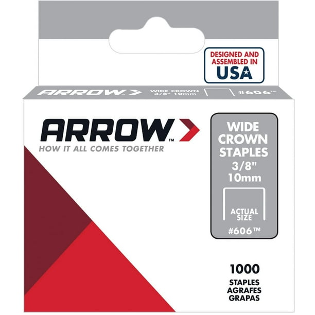 Arrow Fastener 606 3/8-Inch Wide Crown Swingline Heavy Duty