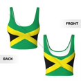 thumbnail image 5 of Women Sexy Sports Vest Jamaica Flag Female Streetwear Sport Lingerie Tee Crop Top, 5 of 6