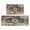 Bohemian Brown Ethnic, variant on 2 Piece Bohemian Brown Ethnic Rug Rug Kitchen Rug Set, Decor Kitchen Rugs, Absorbent Non-Slip Washable Floor Mats, Home Indoor Runner Rugs 17"x47"+17"x30"
