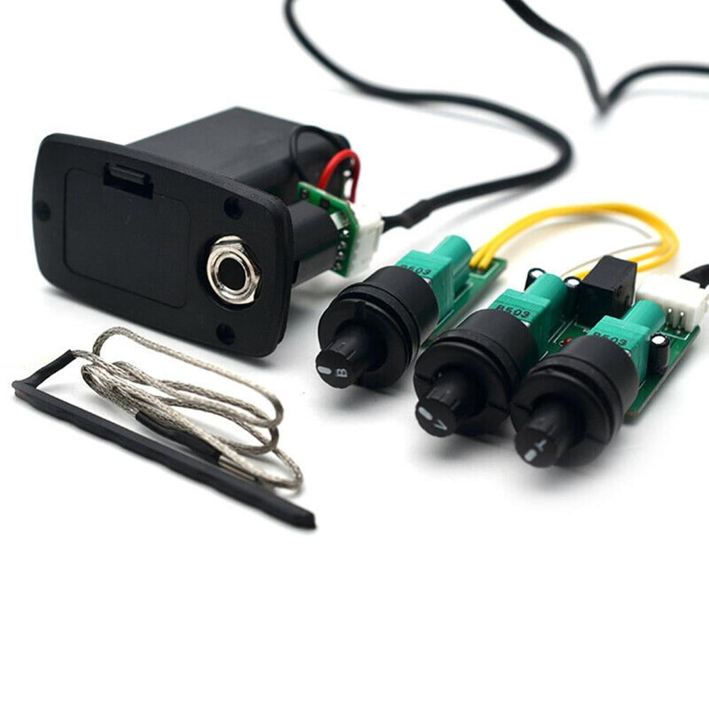 Replacement 3-Band Guitar Piezo Pickup Preamp System Kit for Taylor Acoustic and Classical Guitars