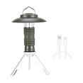 thumbnail image 2 of Lámpara de linterna LED para acampar, luz para exteriores, lámpara vintage recargable regulable compacta, linterna de luz ambiental colgante para, 2 of 9