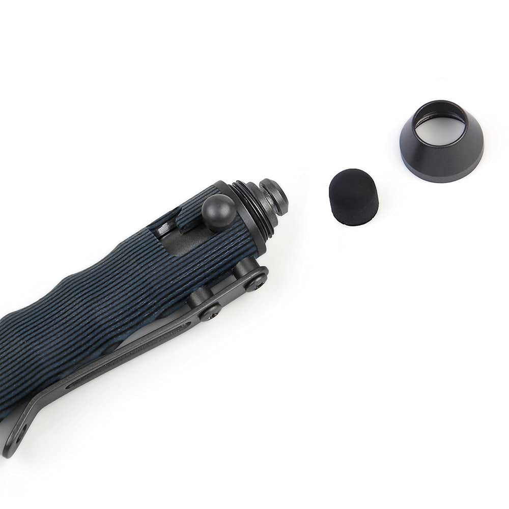 Bolt Action Touch Screen Ballpoint Pens Navy/Black Refillable EDC
