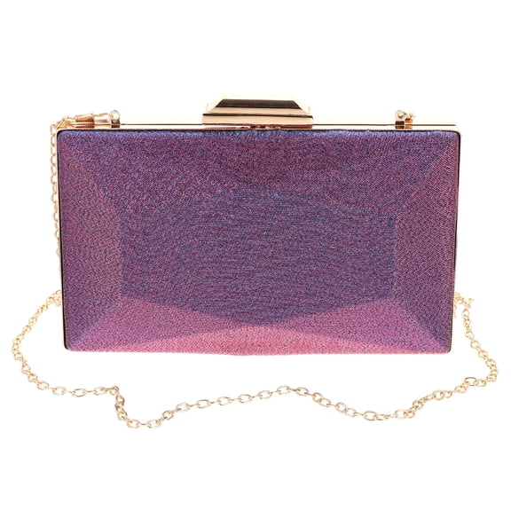 FOMIYES 1Pc Purple Silk Phone Bag for Lady Evening Party Prom Clutch Bag