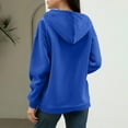 thumbnail image 4 of Inglocry Womens Zip Up Hoodies Oversized Fall Sweatshirts 2025 Cute Y2K Long Sleeve Fleece Jackets Winter Clothes With Pockets Royal Blue 2XL, 4 of 4