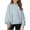 Light Blue, variant on MKOSPLRT Oversized Pullover Tops for Girl Lantern Long Sleeve Casual T Shirts Round Neck Drop Shoulder Shirts Solid Loose Blouses