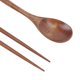 thumbnail image 3 of Juego de palillos de cuchara de madera portátil, palillos de cuchara de mango largo para trabajo de viaje al aire libre, 3 of 8
