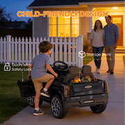 EVOKEDEN 24V Licensed Chevrolet Silverado Electric Car for Kids, Ride on Toys for Toddlers with Remote Control, Soft Start, LED Lights, Music Player, Seat Belts, Black