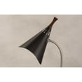 thumbnail image 2 of Matte Black Metal Gooseneck Adjustable Desk Lamp, 2 of 3