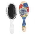 thumbnail image 2 of Hair Brush Pioneer Colorful Floral Cushion Base Hair Brushes Touch Paddle Oval Hairbrush, 2 of 7