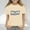 Khaki, variant on Spazoro Toddler Girls T-shirts, Love Mom Summer Crewneck Casual Short Sleeve Tops White Size 2-13T