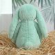 thumbnail image 5 of Juguetes de peluche de conejito de Pascua de 9,8 pulgadas, color verde salvia, peludos y holgados, animales de peluche de conejito de color sólido, peluches de eucalipto difusos para decoración, 5 of 8