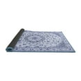 thumbnail image 2 of Ahgly Company Indoor Square Medallion Blue Traditional Area Rugs, 7' Square, 2 of 4