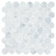 thumbnail image 3 of Dayberry Wheat Blue 1.5-in. Marble Arabesque Polished Natural Stone Mosaic Wall & Floor Tile, 3 of 7