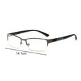 thumbnail image 2 of Blue Light Blocking Glasses for Men,Stylish Half Frame Metal Computer/Gaming/TV/Phone Readers,Lightweight Spring Hinge Eyeglasses Anti Eyestrain/Glare/UV, 2 of 8