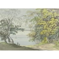 thumbnail image 3 of Max Joseph Wagenbauer 14x11 Black Modern Framed Museum Art Print Titled - View from the Banks of the Island of Mainau to Lake Constance, 3 of 5