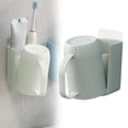 thumbnail image 1 of Spoon And Lid Rest Toothbrush Holder For Bathroom Household Tooth Cup Rack For Tooth Mug Wall Mounted Mouthwash Cup Washing And Brushing Teeth Cup Hook Wall Mounted Cup Rack For Small Spaces, 1 of 9