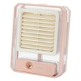thumbnail image 3 of GUOOL Ventilateur Personnel Bureau Humidificateur Angle Réglable avec Réservoir d'Eau Mini Air Rose, 3 of 9