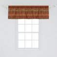 thumbnail image 2 of Ambesonne African Window Valance, Leopard Cheetah Skin, 54" X 18", Orange Amber and Sepia, 2 of 3