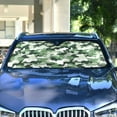 thumbnail image 4 of Yayeee Car Windshield Sun Shade Universal Fit Front Visor Protector, Army Green Camouflage Pattern, 4 of 8