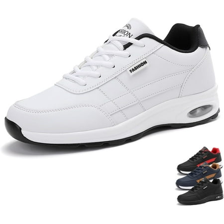 Men Kilboot Orthopedic Shoes Lace-Up Sneakers Extended Width Foot and Heel Comfortable Breathable Anti-Slip Low Top Walking Shoes