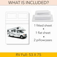 thumbnail image 4 of RV Full 53” X 75” | 700-TC Egyptian Cotton Sheet Set 15 inch Deep Pockets - Made for RV - Taupe Color, 4 of 7