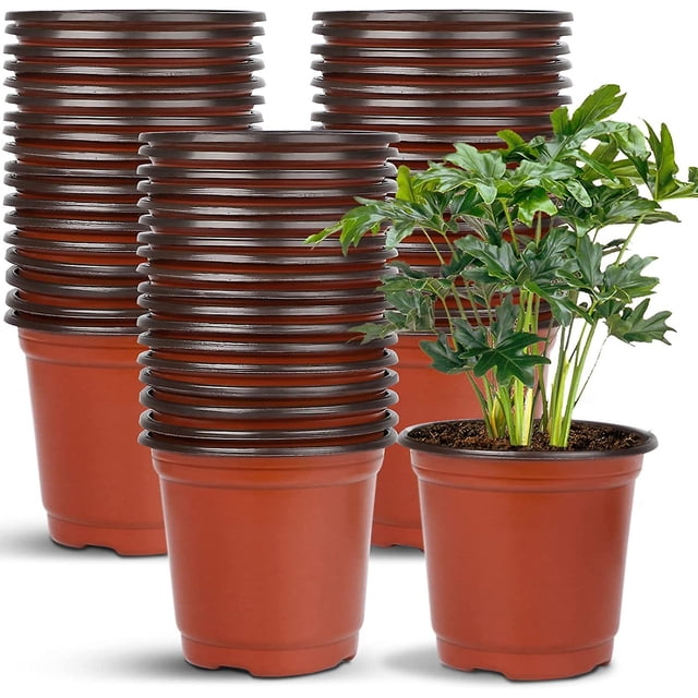 Macetas de Plástico YONGSHENG 6 pulgadas 40 Uds para Vivero de Plantas