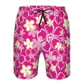 thumbnail image 3 of Salouo Vintage Flowers Pattern Swim Trunks for Men,Men's Hawaiian Bathing Suit Swimsuits Quick Dry Swimming Board Shorts Beach Shorts with Pockets-X-Large, 3 of 6
