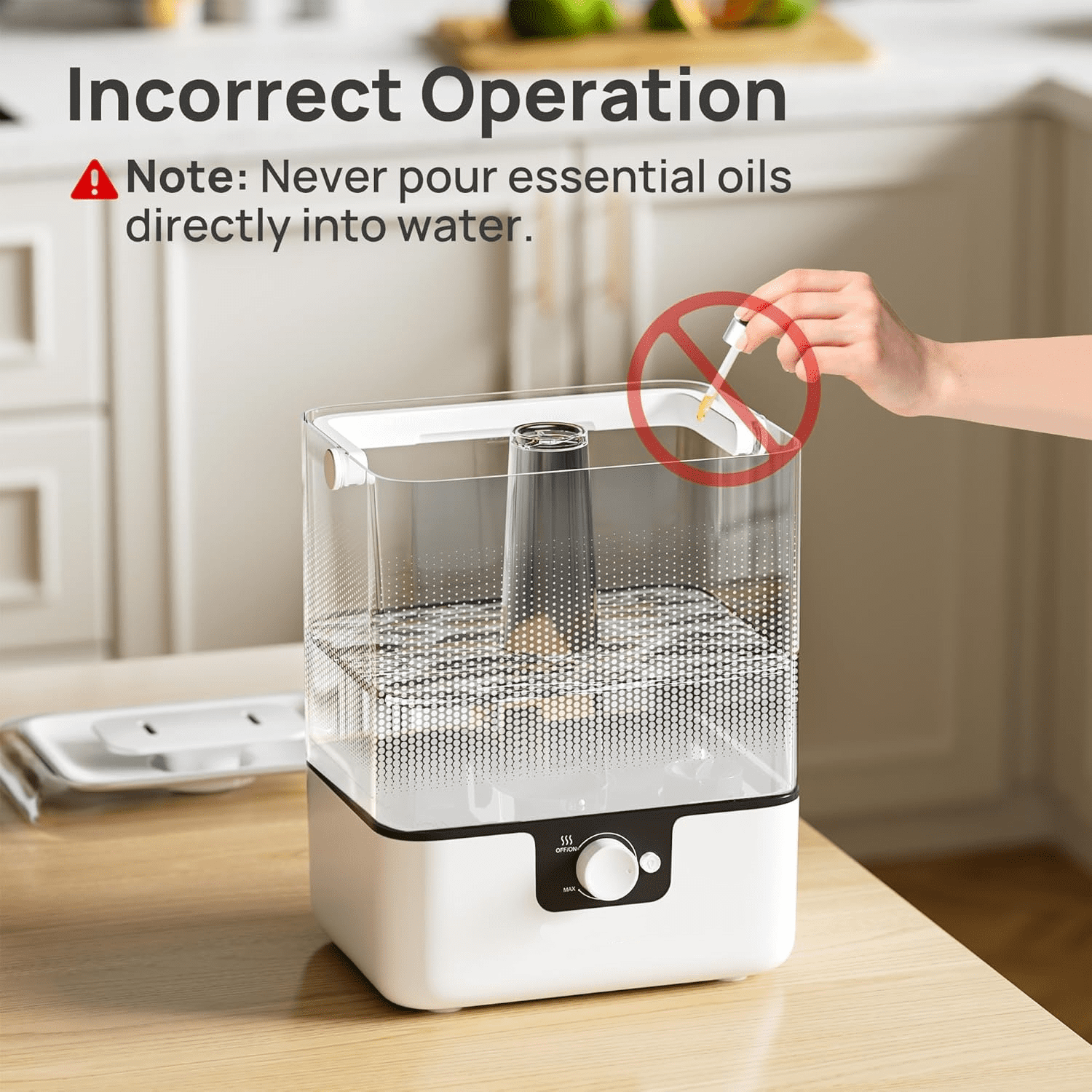 Cool Mist Humidifier Small to Medium Room Vaporizer for Baby, Kids, Adults, 1.2 Gal