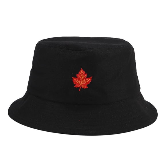 TopLLC Canada Day Bucket Hat Fedora Wide Brim Maple Leafs Hat Perfect for Outdoors Celebrations and Parties Red I Love Canada
