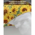 thumbnail image 7 of Summer Flowers Outdoor Head Resting Pillows with Insert Watercolor Sunflower Letter Print Wood Grain 2 Pack Waterproof Lumbar Pillows with Adjustable Strap for Patio Recliner Beach Chair, 11"x16", 7 of 7