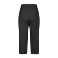 thumbnail image 5 of HEILAU Dressy Capri Pants for Women High Waisted Work Casual Cropped Pants Summer Slacks Stretch Dress Pants with Pockets, S-5XL Black, 5 of 7