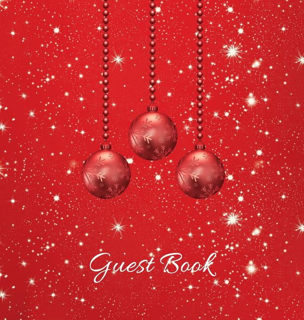 Christmas Party Guest Book (HARDCOVER), Party Guest Book, Birthday