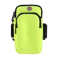 thumbnail image 1 of Sywqhk Bolsa de brazo para teléfono para deportes al aire libre, para hombres y mujeres, bolsas para soporte de teléfono para correr (verde) Sywqhk Alta Calidad, 1 of 7