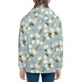 thumbnail image 6 of Pofeuu Tulips Flowers Print Teenage Zipper Hoodie Sweatshirts Hooded Casual Jackets With Pocket For Boys Girls-Medium, 6 of 6