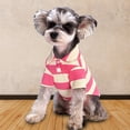 thumbnail image 4 of Pet Vest - Contrast Color Striped Dog T-Shirt - Soft Breathable - Summer Doggy Clothes, 4 of 8