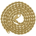 thumbnail image 4 of Real Solid 10k Yellow Gold Solid Rope Chain 2mm 18" Necklace Jewelry Female Unisex, 4 of 5