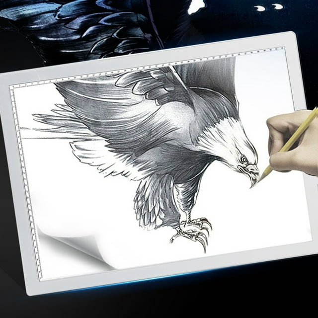 Rechargeable A4 Tracing LED Copy Board Light Box,Slim Light Pad, USB Power Copy Drawing Board Tracing Light Board For Artists Designing, Animation, Sketching