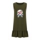 thumbnail image 5 of Faldas Cortas para Mujeres Vestido sin Mangas de Impresión Sexy, Falda Plisada de Cuello Redondo con Bolsillo Y Detalle de Empalme, 5 of 8