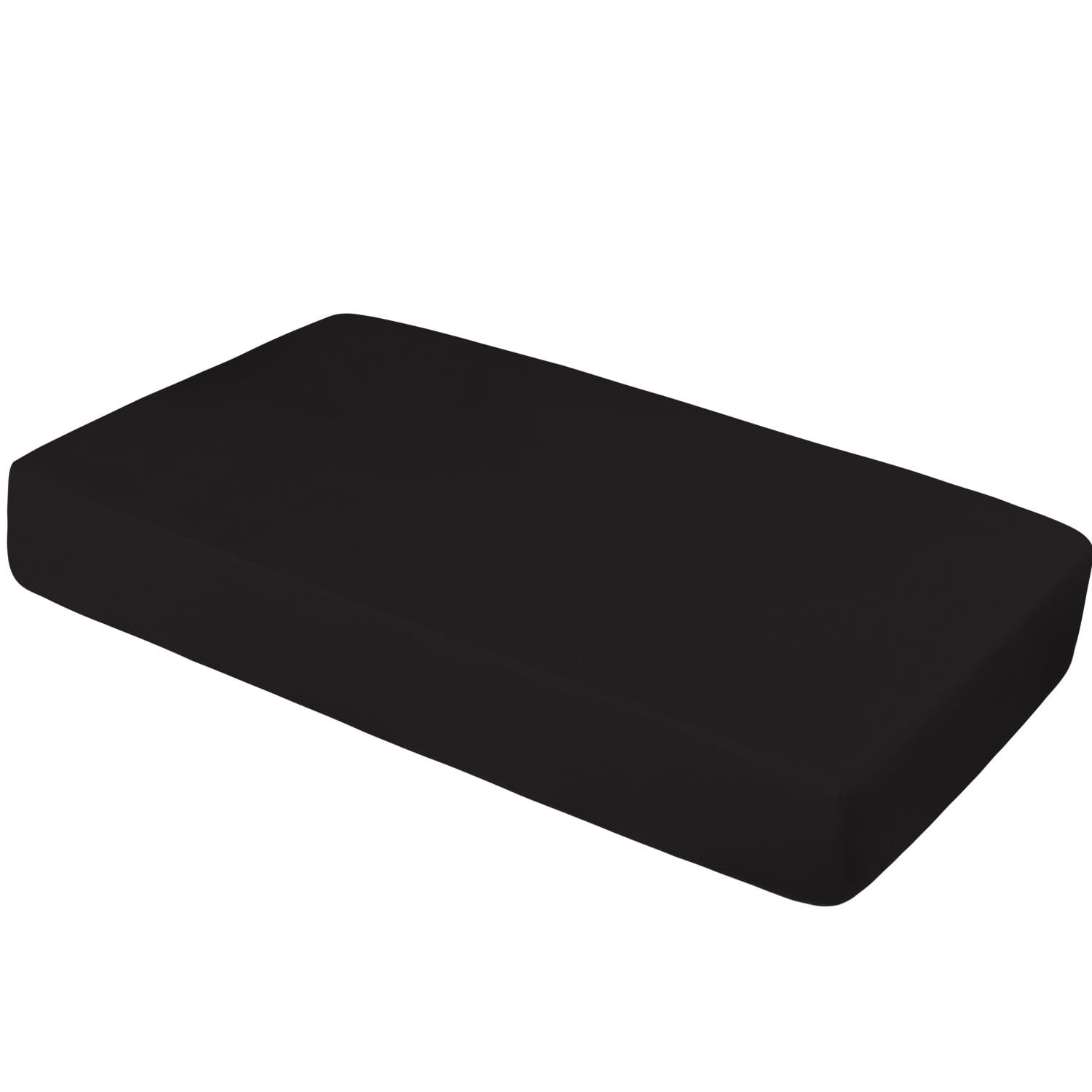 Ntbay 100% Brushed Microfiber Fitted Crib Sheets, Ultra Cozy and Soft Crib Sheet for Standard Crib and Toddler Mattresses, Boys, Girls, Unisex, 28" x 52", Black