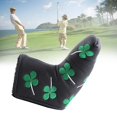 thumbnail image 1 of Clover Putter Cover Golf Putter Cover Pu Golf Putter Cover Four Leaf Clover Head Cover Sory For Golf ActivityWhite, 1 of 7
