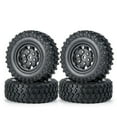thumbnail image 1 of 4* 1:24 RC Car Rubber Beadlock Tires Wheels Rim For Axial SCX24 90081 00001 00002, 1 of 4