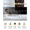 thumbnail image 4 of Boho Black Flowers Blackout Curtains 96 Inch Length 2 Panels Set, Spring Abstract Watercolor Floral Leaf Full Shading Curtains for Windows, Blackout Curtains for Bedroom Living Room 52"x96", 4 of 8
