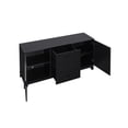 thumbnail image 5 of Manhattan Comfort Sheridan 59.05 Buffet Moderne en Canne avec Tablettes Ajustables, Noir, 5 of 5