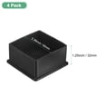 thumbnail image 3 of Uxcell 4-Pack Tapas de Pierna Cuadradas para Muebles, Tapas de Pierna de 2.36" (60mm) para Sillas/Mesas/Camas, 3 of 7