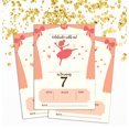 thumbnail image 2 of Darling Souvenir White Birthday Invitation Card Printable Elegant Fill or Write In Blank Party Invites 28 Pcs 5 x 7 Inches, 2 of 5