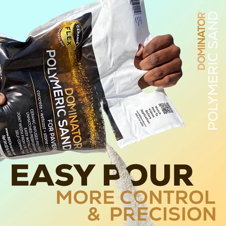 DOMINATOR 40 Lb. Titanium Gray Polymeric Sand, Premium, High-Performance Paver Joint Sand with Ceramic Flex