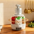 thumbnail image 3 of Hearth & Gear Rotating Candy Dispenser Countertop Candy Dispenser 360°Rotating With 6 Compartments For Kitchen Living Room Store Nut Coffee Candy Small Snowflake Ornament Son Christmas Ornament, 3 of 6