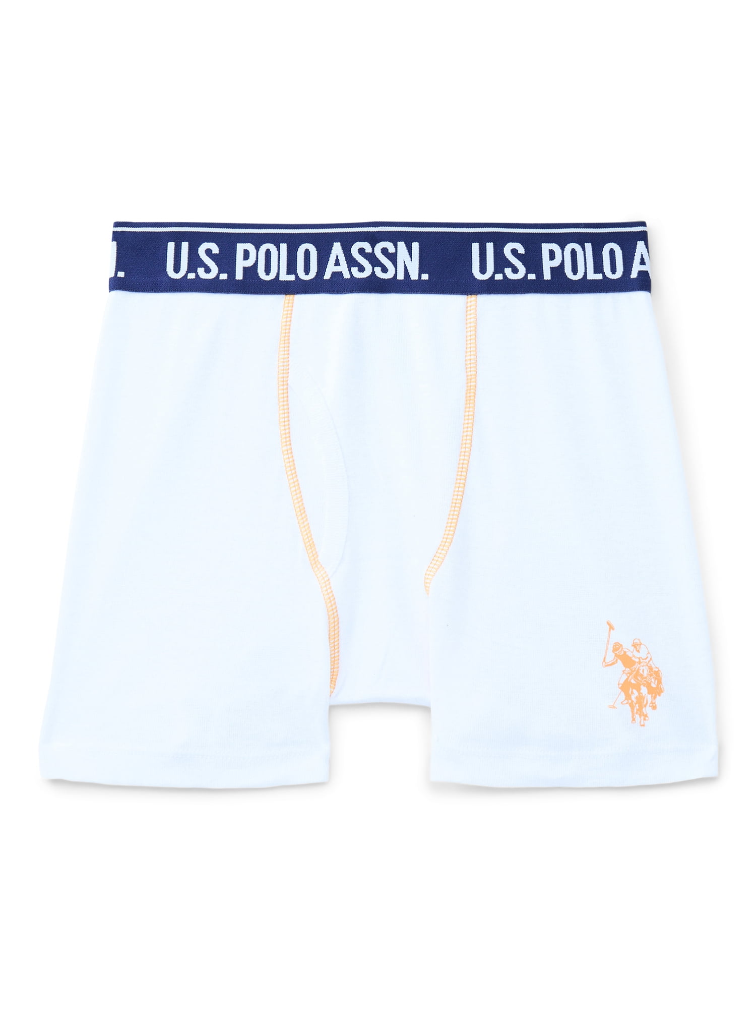 U.S. Polo Assn. Boys Tagless Boxer Briefs, 10-Pack, Sizes S-XXL